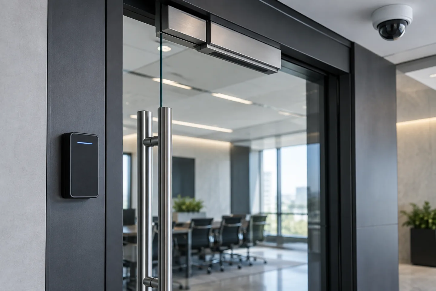 Access control: Controlled commercial door