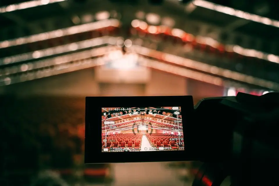 A Camera Screen Focusing on a Stage