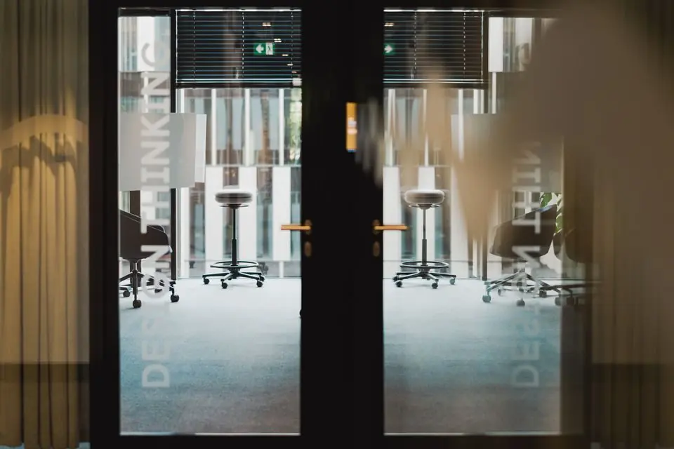 Entrance to a Modern Office