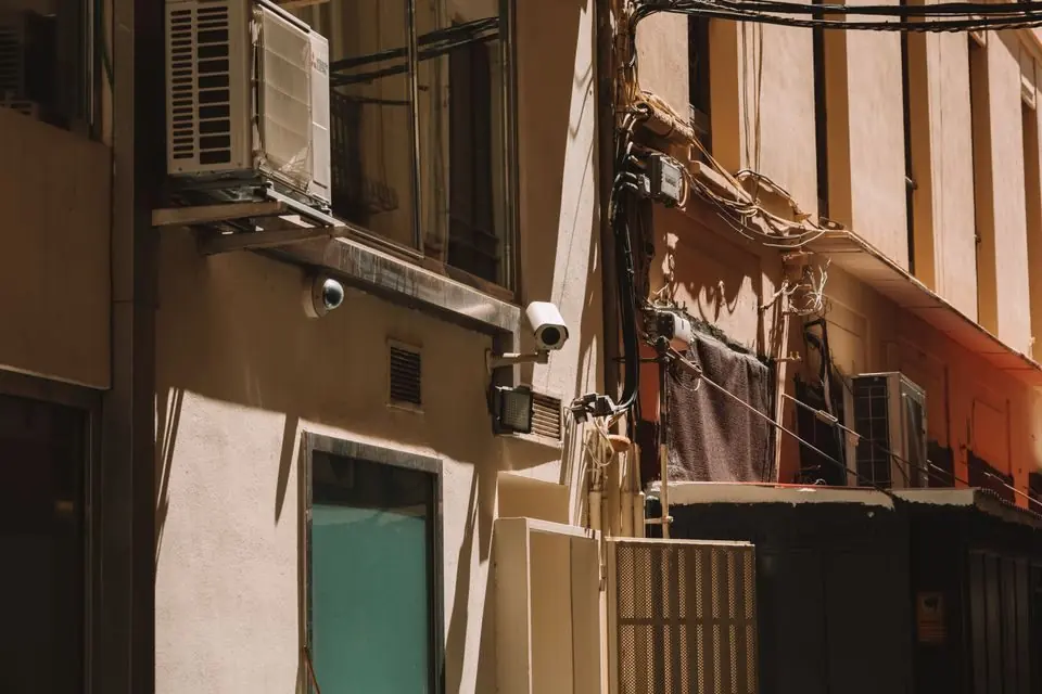 Security Camera on a Building