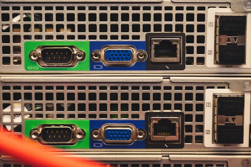 Close Up Photo of Ethernet Port