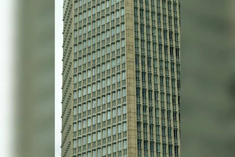 Modern Glass Office Building Exterior View