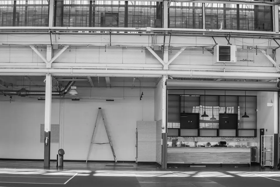 Industrial Interior of a Modern Warehouse