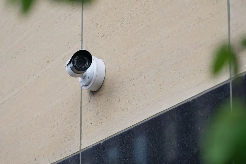 CCTV Surveillance Camera on Urban Wall
