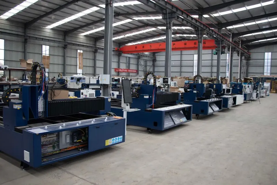 Industrial CNC Machines in Warehouse