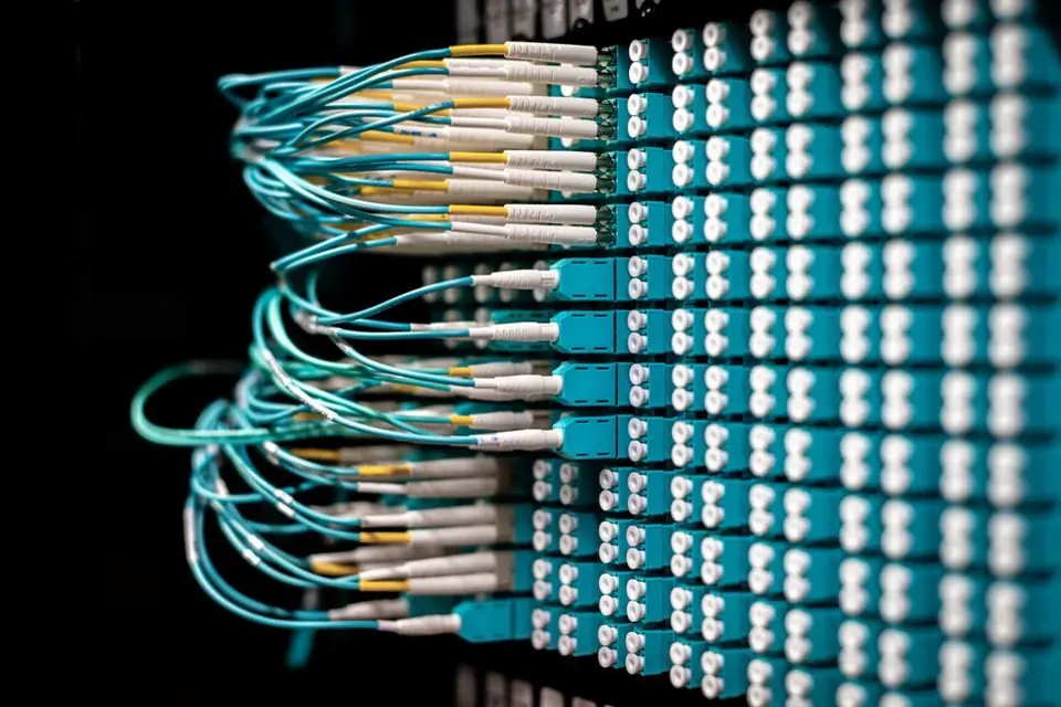 Patch Cables Plugged in Patch Panel